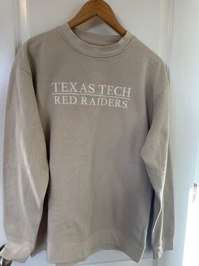 Texas Tech Red Raiders Crewneck Sweatshirt - Beige